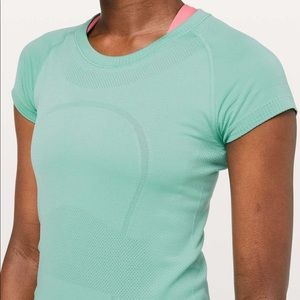 Mint Lululemon Swiftly Tech Short Sleeve